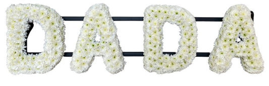 Dada Letter Tribute White