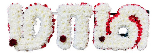Funeral Flower Letter Tribute