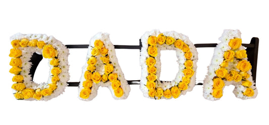 Dada Funeral Flower Letter Tribute