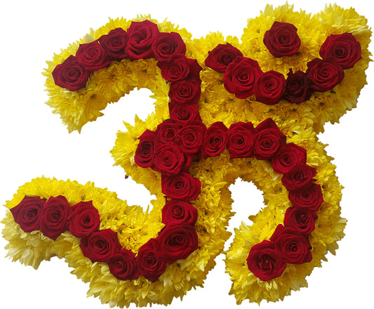 Yellow & Red Aum Tribute