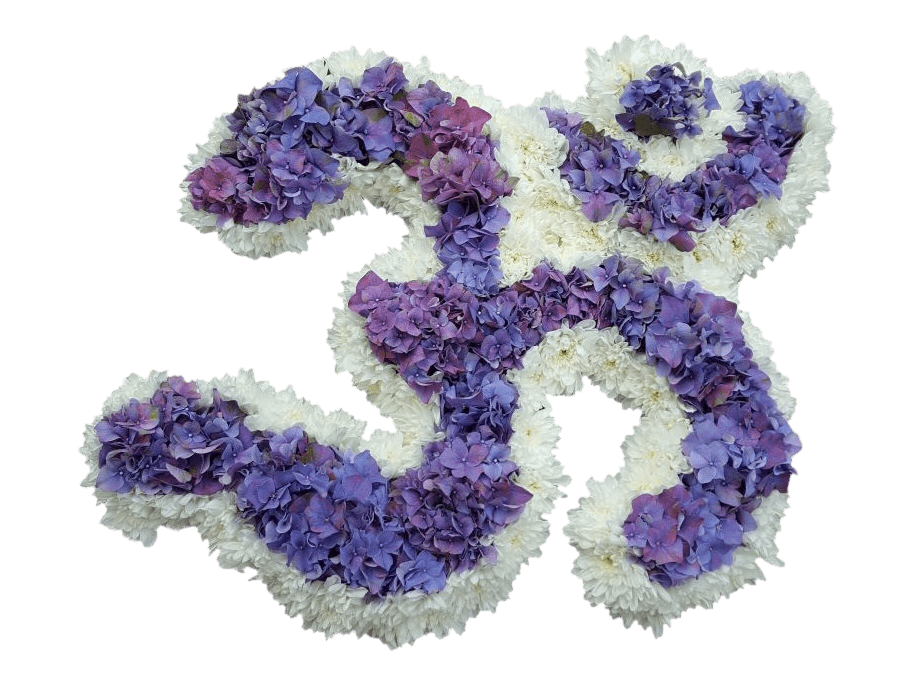 Purple & White Aum Tribute