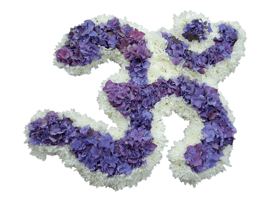 Purple & White Aum Tribute