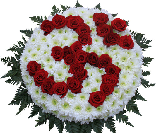 Round Aum Green & White Tribute