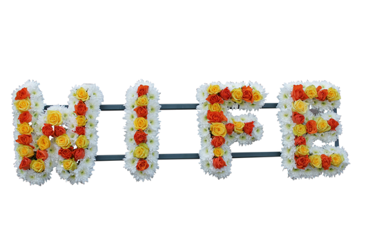Wife Funeral Flower Letter Tribute