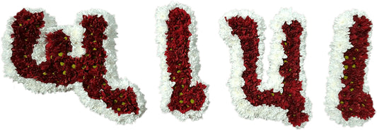 Gujarati Red Flower Letter Tribute