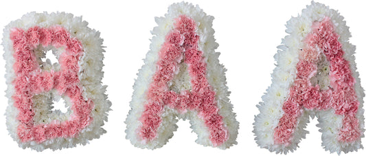 Baa Funeral Flower Letter Tribute