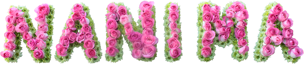 Nanima Funeral Flower Letter Tribute