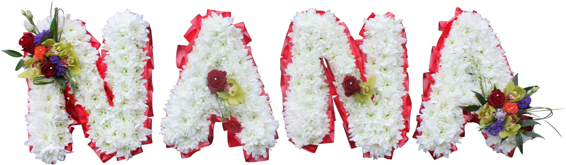 Nana Funeral Flower Letter Tribute
