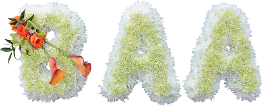 Baa Funeral Flower Letter Tribute