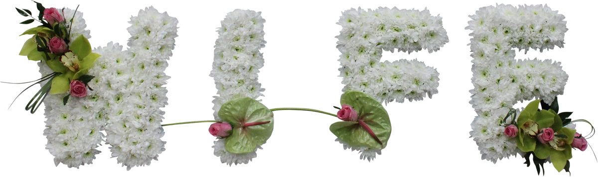 Wife Funeral Flower Letter Tribute