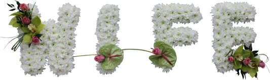 Wife Funeral Flower Letter Tribute