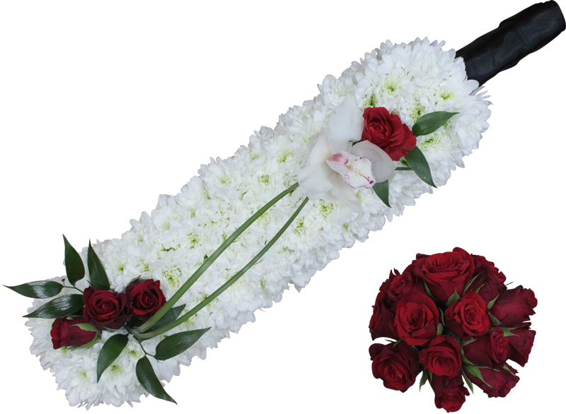 Cricket Bat & Ball Funeral Tribute